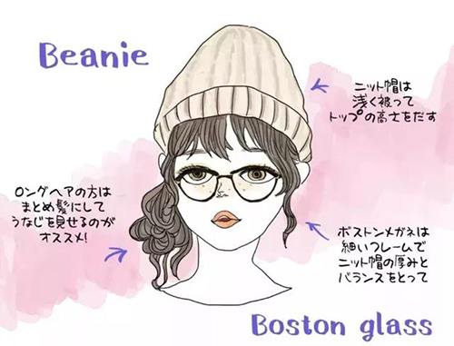 接地氣的小仙女一定要看看！冬天佩戴上帽子和眼鏡